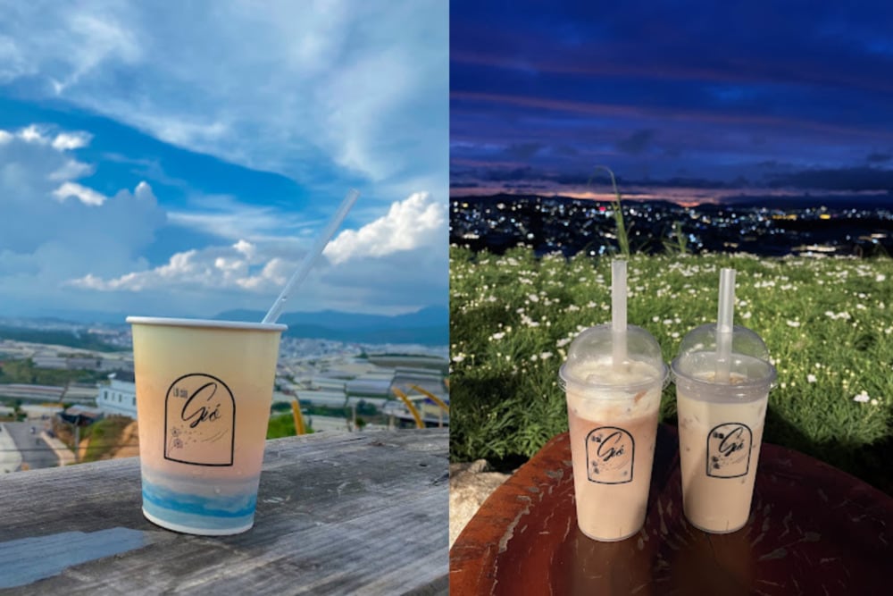 Nhâm nhi thức uống để hưởng nắng trời buổi sáng hoặc tiết trời se lạnh vào chiều tối tại Lời Của Gió là hoạt động không nên bỏ qua khi đến Đà Lạt 